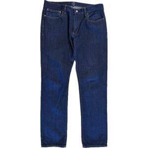 J.Crew Jeans Mens 33x30 Blue Dark Wash Straight Leg Classic Fit Denim